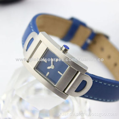 Japan quartz movement stainless steel watch with fashion design for woman style